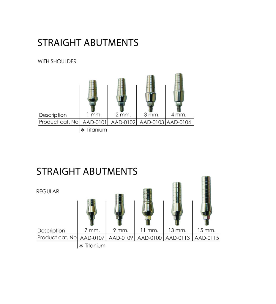 regular abutment for sait